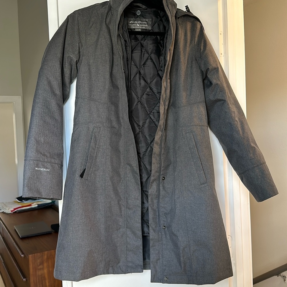 Eddie Bauer Winter Snow Jacket Coat Trench Girl on the Go XS Layered Weatheredge